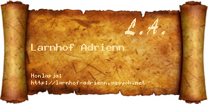 Larnhof Adrienn névjegykártya